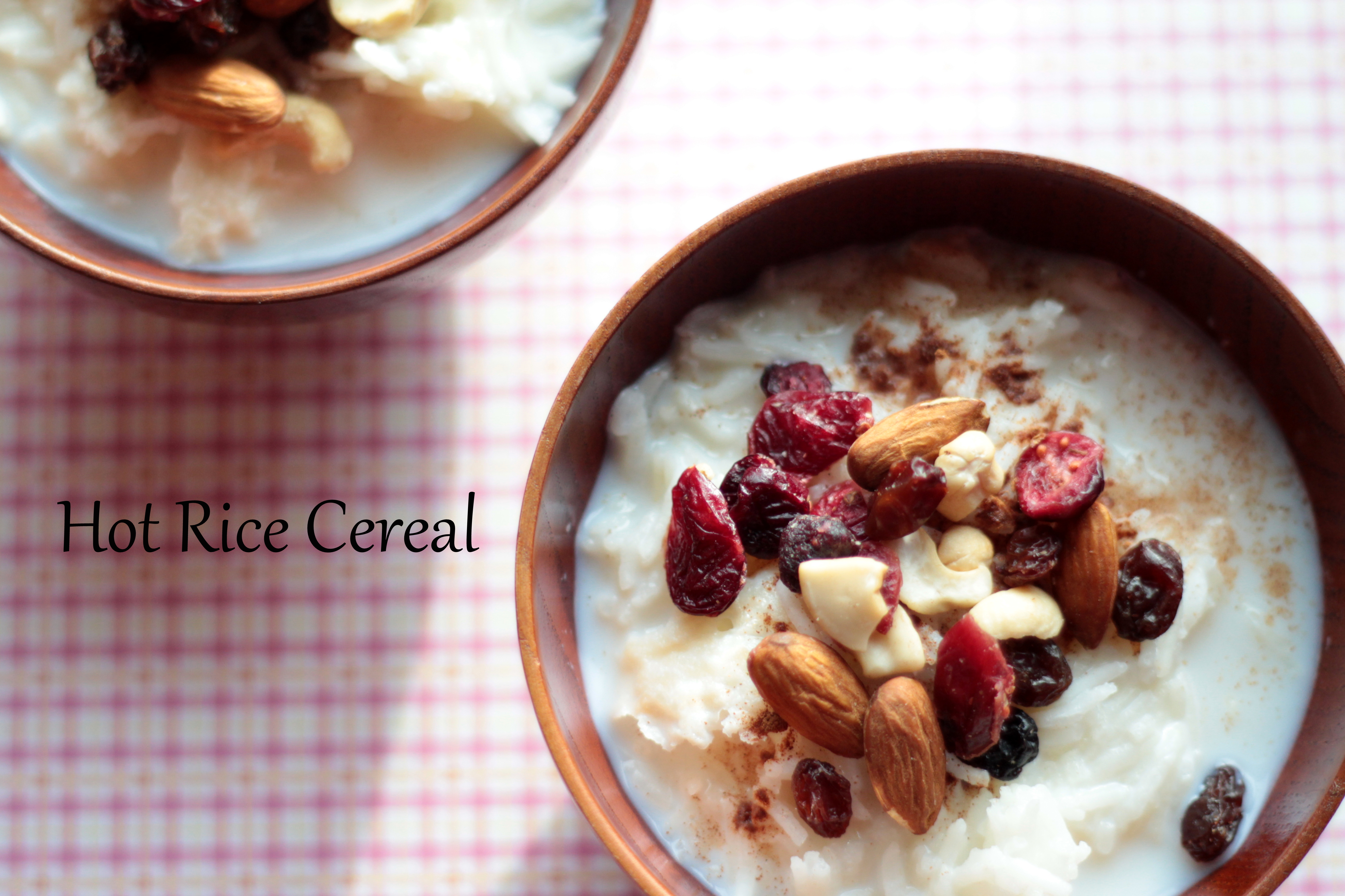 Hot Rice Cereal Holly Bakes